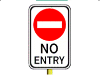 No entry sign