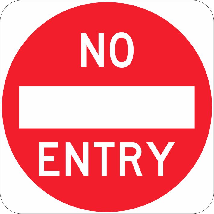 No entry sign